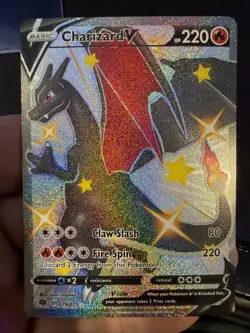 Pokemon TCG Charizard v Champions Path Holo Card 079/073 Secret Rare LP - Image 1