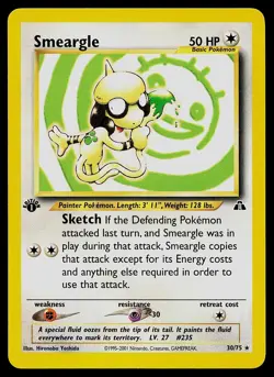 Pokemon Card - Smeargle Neo Discovery 30/75 1st Edition Rare - Image 1