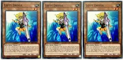 3 x SR10-EN020 Lefty Driver - Common 1st Edition Near Mint YuGiOh Cards - Image 1