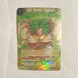 Dragon Ball Super SS Broly, Vigor BT27-084 Foil Super Rare Card Game - Image 1