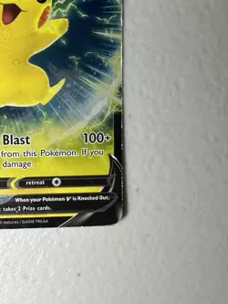 Pokemon TCG Pikachu v SWSH198 Holo Black Star Promo Card Mint Condition - Image 3