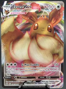Eevee VMAX SWSH087 Black Star Promo Pokemon Card Sword & Shield Holo NM - Image 1