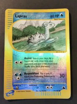 Pokemon Card-Lapras-Skyridge-71/144-HoloReverse-ENG-PL - Image 1
