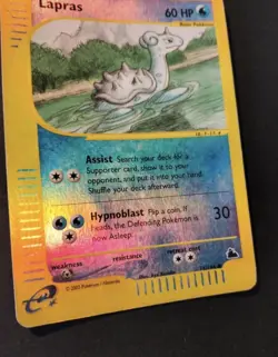 Pokemon Card-Lapras-Skyridge-71/144-HoloReverse-ENG-PL - Image 3