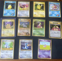 Huge Lot Of Pokemon Pocket Monsters Vintage Japanese Cards Holos And more - Image 2