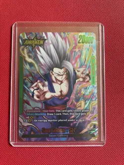 Bandai Dragon Ball Super Card Game Son Gohan SH Leader FB09-049 Awaken Foil - Image 1