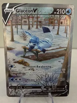 Pokemon TCG Evolving Skies Glaceon v Alternate Full Art Holo Card 175/203 - Image 1