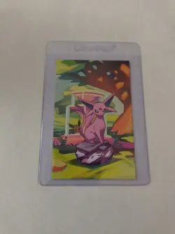 Prismatic Evolutions Mini Tin Art Cards Full Set Display (8 Cards) - Image 5