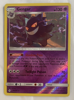 Gengar 70/214 Reverse Holo Rare Unbroken Bonds Pokemon TCG Card NM 2019 - Image 1