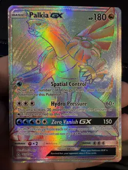 Pokemon TCG Sun & Moon Ultra Prism Palkia GX Card 165/156 LP - Image 1