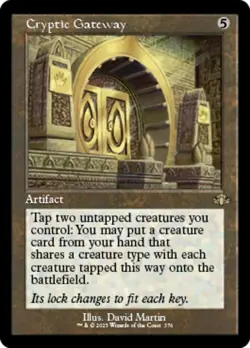 1 x Cryptic Gateway - Retro Frame - Dominaria Remastered - NM-Mint - MTG edh - Image 1