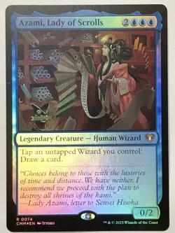 MTG TCG - Azami, Lady of Scrolls 0074 C19 Foil - NM (Free Shipping $5+) - Image 1