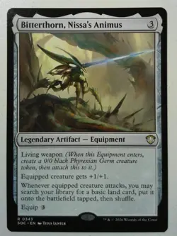 Bitterthorn, Nissa's Animus *Rare* Magic MtG x1 SOC Commander Secrets - Image 1