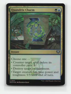 Quandrix Charm 217 ◆FOIL◆ SOS Secrets of Strixhaven Magic MTG NM - Image 1