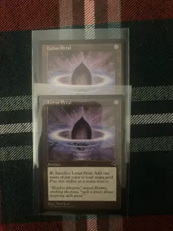 Magic: The Gathering Tempest Lotus Petal x2 #294 + Elves of Deep Shadow 1997 - Image 1