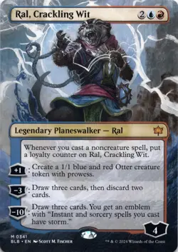 Ral, Crackling Wit SHOWCASE Bloomburrow Magic MTG NM - Image 1