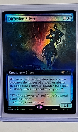 2022 MTG Magic the Gathering Secret Lair Borderless Foil 618 Diffusion Sliver LP - Image 1