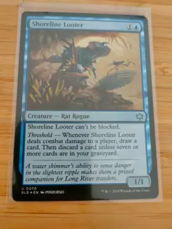 MTG Shoreline Looter (FOIL) 0070 Bloomburrow M/NM Free UK P&P - Image 1