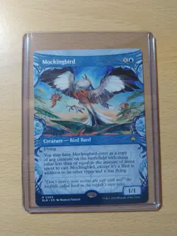 Mockingbird Borderless Showcase Rare, Bloomburrow #305, MTG Magic The Gathering - Image 1