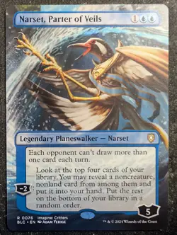 Narset, Parter of Veils - Borderless - Bloomburrow Commander (MTG) - Image 1