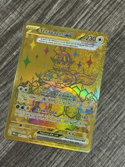 Pokemon Terapagos ex 180/131 Sv: Prismatic Evolutions Hyper Rare Holo 230HP - Image 1