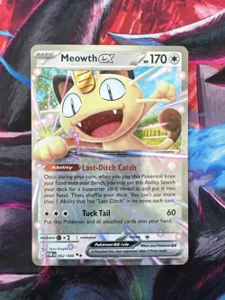 Meowth ex 062/088 Me03: Pokemon Perfect Order Double Rare Holo - Image 1