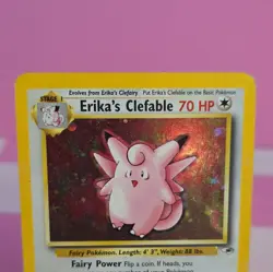 Pokemon Erika's Clefable Holo Rare 003/132 Gym Heroes 70HP Unlimited Stage 1 - Image 2