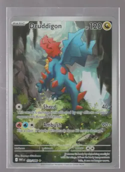 DRUDDIGON 151/086 HOLO ILLUSTRATION RARE WHITE FLARE POKEMON HOLO NEAR MINT - Image 1