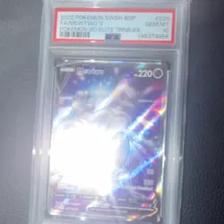 Pokemon Mewtwo V SWSH229 PSA 10 2022 Holo Promo English SWSH Promo - Image 1