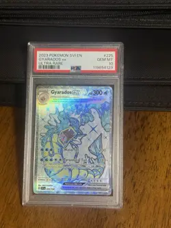 Pokemon TCG Gyarados EX Ultra Rare 225/198 Scarlet & Violet Base Set PSA 10 - Image 1