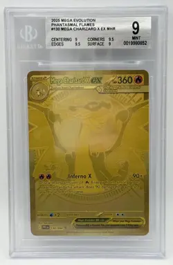 Pokemon TCG - Mega Charizard X EX 130/094 Hyper Rare - Phantasmal Flames - BGS 9 - Image 1