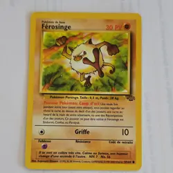 Pokemon Ferosinge Jungle 55/64 French Common 30 HP Nintendo 1999 - Image 1