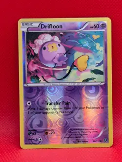 DRIFLOON 46/114 C STEAM SIEGE POKEMON REVERSE HOLO LP DRIFLOON - Image 1