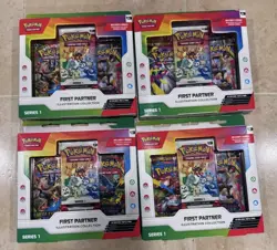 Pokemon TCG First Partner Illustration Collection 4x NEW sealed - Image 1
