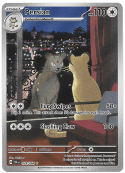 Near Mint Persian #078/064 - Pokemon TCG Scarlet & Violet Shrouded Fable - Image 1