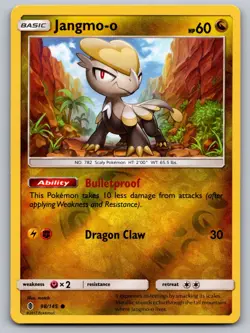Jangmo-o 98/145 Common Guardians Rising Pokemon Reverse Holo Near Mint - Image 1