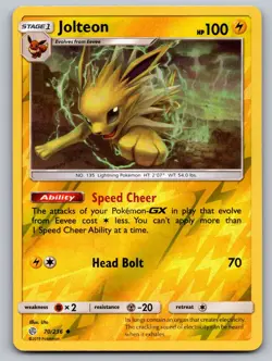 Jolteon 70/236 Uncommon Cosmic Eclipse Pokemon Reverse Holo Near Mint - Image 1