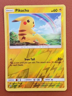 Pikachu 28/73 Shining Legends Reverse Holo Common NM Pokemon TCG - Image 1