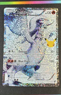 Pokemon - Reshiram 113/114 Celebrations: Classic Collection Holo - Image 1