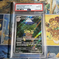 2025 POKEMON MEG EN EXEGGUTOR #135 ILLUSTRATION RARE PSA 10 GEM MT - Image 1