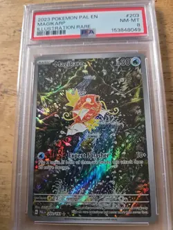 2023 POKEMON S&V PALDEA EVOLVED #203/193 MAGIKARP ILLUSTRATION RARE PSA 8 - Image 1