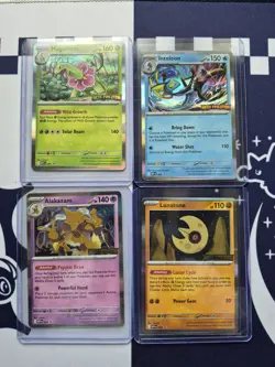 Pokemon Mega Evolution Stamped Pre-Release 001 002 003 004 Promo Set Holo MEP - Image 1