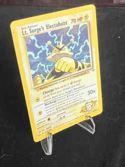 Pokemon TCG Lt. Surge's Electabuzz Gym Heroes Holo Rare 006/132 70HP - Image 2