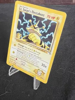 Pokemon TCG Lt. Surge's Electabuzz Gym Heroes Holo Rare 006/132 70HP - Image 3