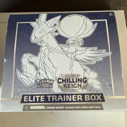 Pokemon TCG: Sword & Shield Chilling Reign Elite Trainer Opened Box - Image 1