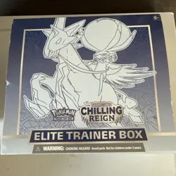 Pokemon TCG: Sword & Shield Chilling Reign Elite Trainer Opened Box - Image 2