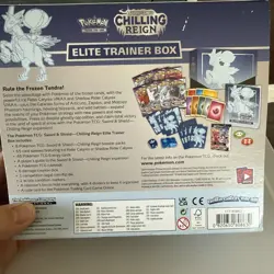 Pokemon TCG: Sword & Shield Chilling Reign Elite Trainer Opened Box - Image 4
