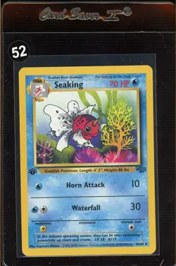 1st Edition Seaking 46/64 Jungle Non Holo Uncommon WoTC Pokemon 1999 LP - Image 1