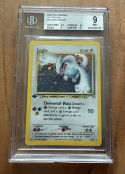2000 Pokemon Neo Genesis Lugia 1st Edition #9 Holo Rare BGS 9 MINT NEW CERT - Image 1