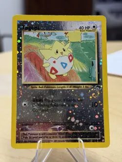Pokemon Togepi Reverse Holo LP Southern Islands 4/18 Double Swirl 🌀 - Image 1